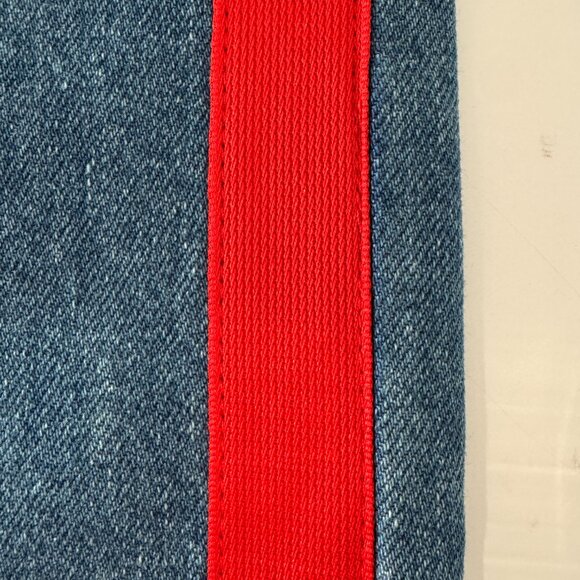 Commense Contrast Side Striped Wide-Leg Jeans NWT, Size M - Picture 14 of 17